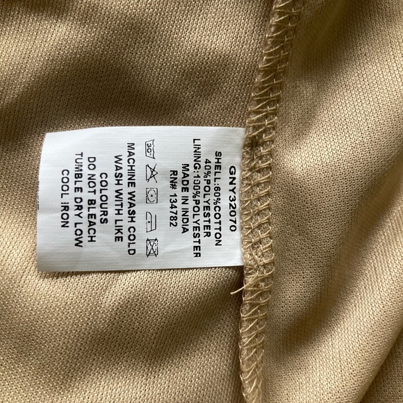 Hint of Blush Belted Tiered Shirt Dress in Beige - Picture 14 of 16